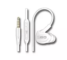 2GO In-Ear Sport-Ausinės "Active 1" su laidu, baltos spalvos