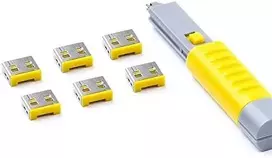 Smart Keeper Smart Keeper SmartKeeper Basic "USB-A prievado" blokatorius gelb 6 Stk. + Key
