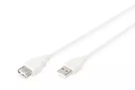 Digitus ASSMANN USB 2.0 extension cable 1.8m, A M/AF, rusvai gelsvas, AK-300202-018-E