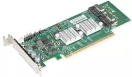 Šakotuvas Super Micro Computer Supermicro 4 prievadų NVMe SSD žemo profilio PCIe 4.0 x16 AOC-SLG4-4E4T-O