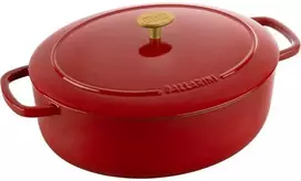 Kettlebell Ballarini Ovalus ketaus puodas BALLARINI BELLAMONTE 75003-566-0 - 5,5 ltr raudonas