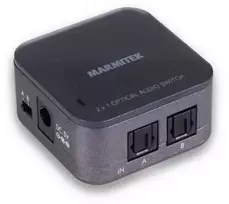 Marmitek Connect TS21, Kabelių skirstytuvas, 100–240 V kintamoji srovė, 50–60 Hz, Toslink, 46 mm, 46 mm, 24 mm