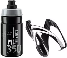 Gertuvė su laikikliu Elite Kit CEO JET juoda/balta 350 ml
