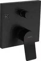 Hansgrohe bath mixer for concealed installation Vivenis, matt juodas