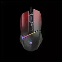 A4tech Bloody Pelė W60 Max aktyvuota, apšviesta žaidimų pelė, 12000 DPI, USB, juodai raudona