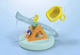 PLAYMOBIL Junior 71687 Sala su vandens čiuožykla, Žaislas maudynėms, Nuo 12 mėnesių