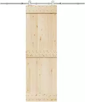 Stumdomų durų įrangos rinkinys, sidabr., 183cm, nerūd. plien.