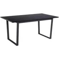 Fotelis Home4You Valgomojo stalas „Amble“ 160x90xh74cm, juodas marmuras