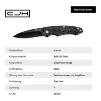 Kišeninis peilis CJH Taschenmesser Wolf