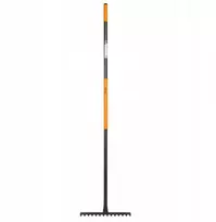 Metalinis grėblys su rankena BORO PLIENAS KT-V2040