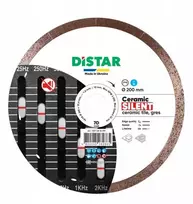 200 mm deimantinis pjovimo diskas Ceramics Silent, Distar