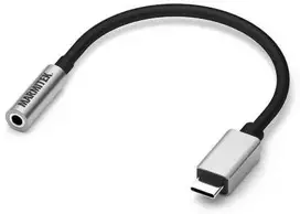 Marmitek USB C prijungimas prie garso - USB-C į AUX adapteris, juodas, sidabrinis, 0,15 m, 80 mm, 20 mm, 130 mm