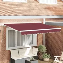 Markizės pakaitinis audinys Bordo raudona 3,5 x 2 m Poliesteris