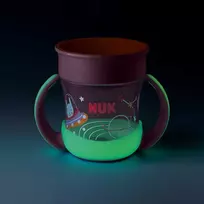 Kūdikio puodelis Mini Magic NUK Cup Night 160 ml rožinis