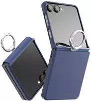 Dėklas Araree Aero Flex R East-Grip Ring do Samsung Galaxy Z Flip7 tamsiai mėlyna
