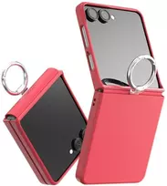 Dėklas Araree Aero Flex R East-Grip Ring do Samsung Galaxy Z Flip7 rožinė