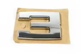 AUTENTIŠKAS BMW E30 Bagažinės Dangčio Chromuotas 3 Emblema Ženklas Logotipas 51141934619