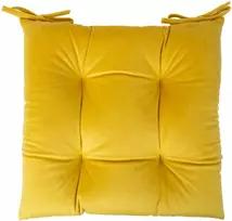 Fotelis Home4You Pagalvėlė kėdei VELVET 2, geltona