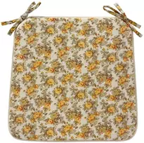 Fotelis Home4You Pagalvėlė LONETA NEW kėdei 39x39cm, smėlio spalvos rožė