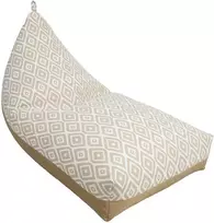 Fotelis Home4You Sėdmaišis ROMB 130x80x20/70 cm, smėlio spalvos