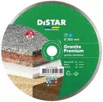 350 mm Deimantinis pjovimo diskas granitui DISTAR GRANITE PREMIUM 7D, Jungties skersmuo: 32 mm