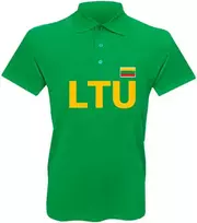 KS LTU Krepšinis Polo Marškinėliai (Vytis ant nugaros), Dydis: L