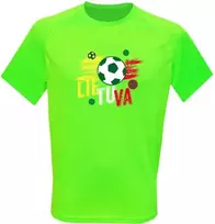 KS Vaikiški Sportiniai Marškinėliai Lietuva Futbolas, Dydis: 6 metai