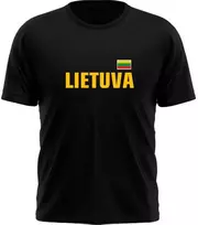 KS Marškinėliai Lietuva Su Vyčiu Ant Nugaros, Dydis: 3XL