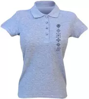 KS Moteriški Polo Marškinėliai Baltų Simboliai, Dydis: XL