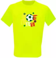 KS Vaikiški Sportiniai Marškinėliai Lietuva Futbolas, Dydis: 10 metų