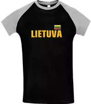 KS Dvispalviai Marškinėliai Lietuva (Vytis Ant Nugaros), Dydis: XXL