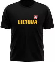 KS Marškinėliai Lietuva Su Vėliavėle Ant Nugaros, Dydis: L