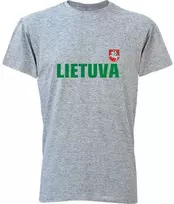 KS Marškinėliai Lietuva Su Vėliavėle Ant Nugaros, Dydis: XL