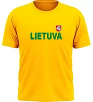 KS Marškinėliai Lietuva Su Vėliavėle Ant Nugaros, Dydis: 3XL