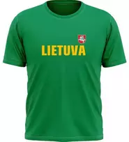 KS Marškinėliai Lietuva Su Vėliavėle Ant Nugaros, Dydis: 3XL
