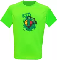 KS Sportiniai Marškinėliai Mes Už Lietuva (Neon Žalias), Dydis: S