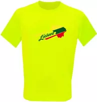 KS Sportiniai Marškinėliai Lietuva (Neon Geltona), Dydis: M