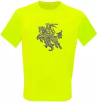 KS Sportiniai Marškinėliai Stilizuotas Vytis (Neon Geltona), Dydis: S