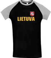 KS Dvispalviai Marškinėliai Vytis Lietuva (Vėliavėlė Ant Nugaros), Dydis: M