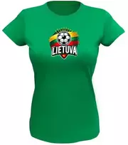 KS Marškinėliai moterims Futbolas Lietuva, Dydis: S