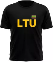 KG LTU Krepšinis Juodi Marškinėliai (Dydis 4XL ir 5XL), Dydis: 5XL