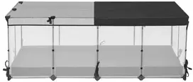 Songmics Mažų gyvūnų aptvaras 144x74x57 cm