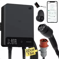 Deaccessories deWB11 Elektromobilių įkrovimo stotelė su programėle, 22 kW