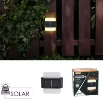 2 vnt. saulės energija įkraunami sieniniai šviestuvai