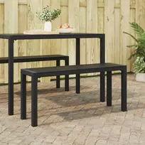 Sodo suolas Juoda 100 x 28 x 45cm Plienas