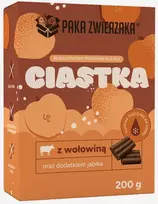 Šunų skanėstas - PAKA ZWIERZAKA jautiena su obuoliu šunų skanėstai 200g hipoalerginis