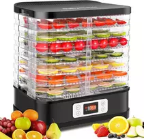 Nictemaw maisto džiovyklė, 400 W, 8 padėklų, temperatūros reguliavimas 35-70 °C, SC-5330B