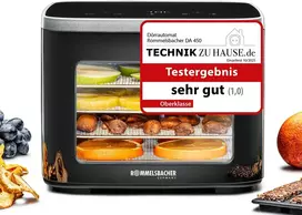 Rommelsbacher maisto džiovyklė 500 W, reguliuojama temperatūra 35–80 °C, 5 nerūdijančios plieno padėklai, DA 450