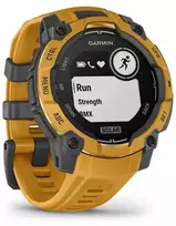 Išmanusis laikrodis Garmin Instinct 3 –45 mm, Solar Sunburst with sunburst/pilkas silicone band