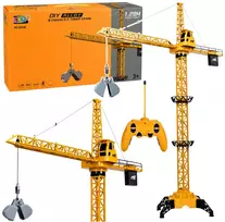 Lean Toys Nuotoliniu būdu valdomas statybinis kranas